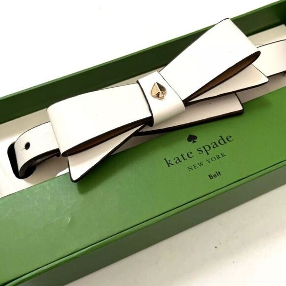 Kate Spade Boxed Bow Belt- White main image 4
